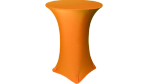 Linen: Spandex Cocktail Table Cover 30" - Orange rental N. Virginia-DC, VA