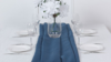 Table Runner Navy Blue Polyester rental in Fresno-Armona, CA