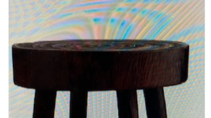 Cake - 10 inch round wood cake stand rental Fresno-Armona, CA