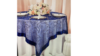 Overlay 90 x 90 Navy Blue Organza rental in Fresno-Armona, CA