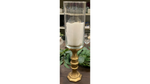 Gold Tone Candle Stick 15.5 inches tall rental Fresno-Armona, CA