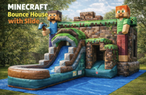 Minecraft Bounce House with Slide rental Miami-Ft. Lauderdale, FL