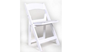 Folding Padded Chair: White rental New Orleans, LA