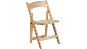Folding Padded Chair: Natural Wood rental New Orleans, LA