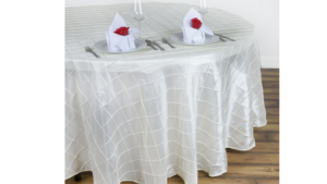 132" | Round | Pintuck Tablecloths..Color: rental New Orleans, LA