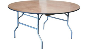 72'' Round Wood Table | Seats 10-12 rental New Orleans, LA