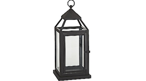 Decorative Black Metal Lantern w/ LED Candle | ... rental New Orleans, LA
