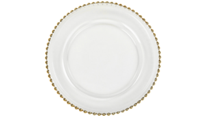 Gold Beaded Charger Plate rental Orlando, FL