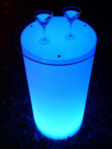 Glo Round Cocktail Table rental Austin, TX