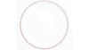 Rose Gold Beaded Charger Plate rental in Orlando, FL