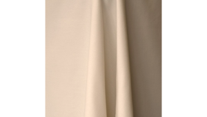 Beige 96" Round Tablecloth rental Orlando, FL