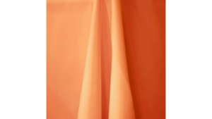 Orange 96" Round Tablecloth rental Orlando, FL