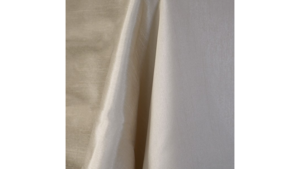 Champagne 96" Round Shantung Tablecloth rental Orlando, FL