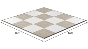 Maple & White Checker Dance Floor - 16'x16' rental Orlando, FL