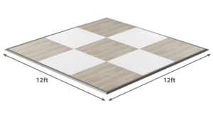 Maple & White Dance Floor - 12'x12' rental Orlando, FL