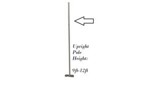 Upright pole/ base stand (9ft-12ft) rental New Orleans, LA