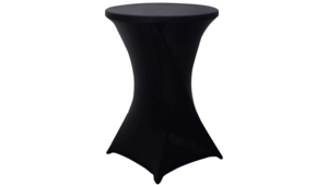 Spandex Tablecloth - Black rental Orlando, FL