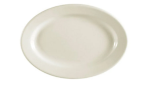 8in Oval App Plate - Ivory rental New Orleans, LA