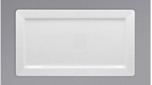 6 5/8 X 14 1/2 White Sushi Plate rental New Orleans, LA