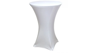 White Spandex High Boy Linen rental New Orleans, LA