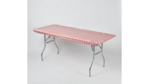 Kwik Cover 8' Banquet Red Checker rental New Orleans, LA