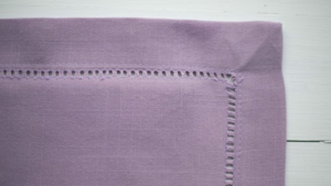 Hemstitch Lavender Napkin rental Greater Northern Michigan