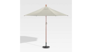White Patio Umbrella with Base rental Greater Northern Michigan
