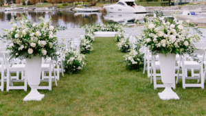 Tall Flower Urn rental Greater Northern Michigan