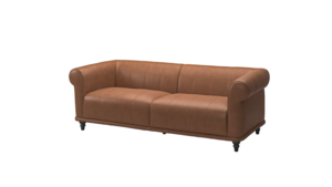 Viskafors Brown Leather Sofa rental Greater Northern Michigan
