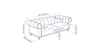 Cream Viskafors Sofa rental in Greater Northern Michigan, MI