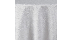 Gardenia Overlay Linen 132" Round rental Greater Northern Michigan