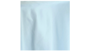 Dusty Blue Matte Satin Linen 132" Round rental Greater Northern Michigan