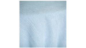 Textured Light Blue Linen 132" Round rental Greater Northern Michigan