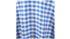 Buffalo Check Blue Linen 132" Round rental in Greater Northern Michigan, MI