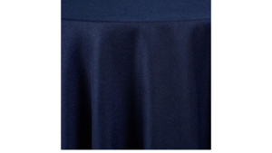 Textured Navy Linen 132" Round rental Greater Northern Michigan