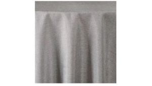 Zest Silver Linen 132" Round rental Greater Northern Michigan