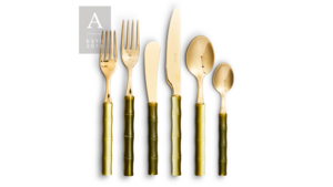 Bamboo Olive & Gold Butter Knife rental Greater Northern Michigan