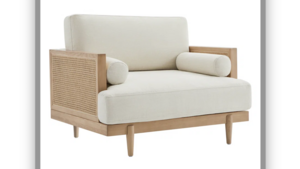 Natural Cane Arm Chair rental Greater Northern Michigan