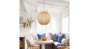 Bamboo Globe Pendant rental Greater Northern Michigan