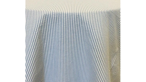 Seersucker Blue/White 90x156 rental Greater Northern Michigan