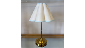 Blue/white Scallop Lamp H~15" rental Greater Northern Michigan