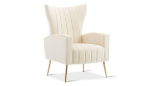 Cream Wingback Side Chair  rental Greater Northern Michigan