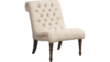 Cream Tufted Slipper Chair  rental in Greater Northern Michigan, MI