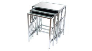 Silver Mirrored Side Tables  rental Greater Northern Michigan