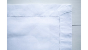 White Hemstitch Napkins  rental Greater Northern Michigan