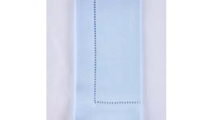 Sky Blue Hemstitch Napkin  rental Greater Northern Michigan