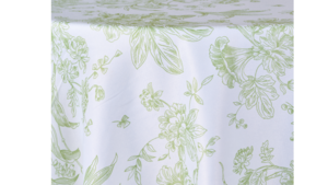 Flores Green 132" Round  rental Greater Northern Michigan