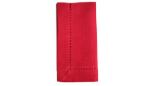 Red Hemstitch Napkin  rental Greater Northern Michigan
