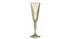 Etched Green Crystal Champagne Flute  rental in Greater Northern Michigan, MI