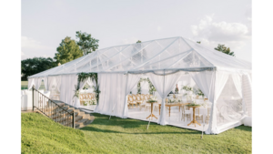 White Tent 40x60 rental Lafayette, LA